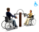 Уличный тренажер для инвалидов Гантели INCLUSIVE-SPORT GK0714
