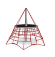 Веревочный комплекс для лазанья Пирамида GK0066