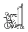 Уличный тренажер для инвалидов Велосипед для рук INCLUSIVE-SPORT GK0668