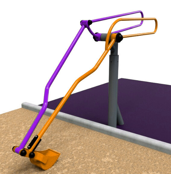Песочный экскаватор для инвалидов колясочников GK0121