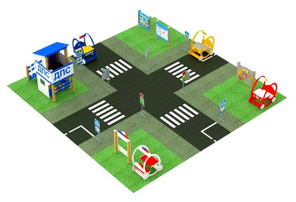 Обучающая детская площадка дорожные знаки Городок-1 AVI